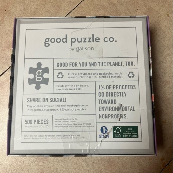 Galison "Cat Portraits" Jigsaw Puzzle 500 Pieces - Picture 5 of 6